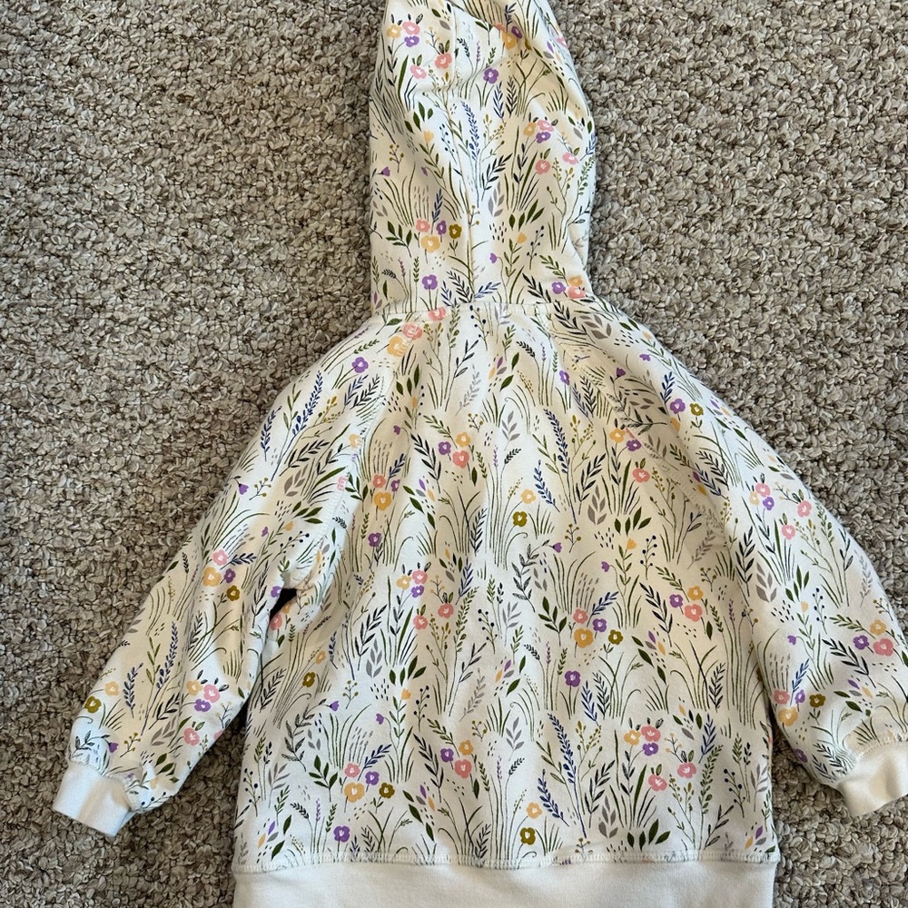 Angel Dear Cream Floral Hoodie - Picture 3 of 3